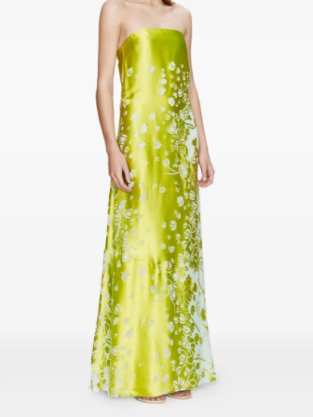 Christopher Esber Burnout strapless maxi dress